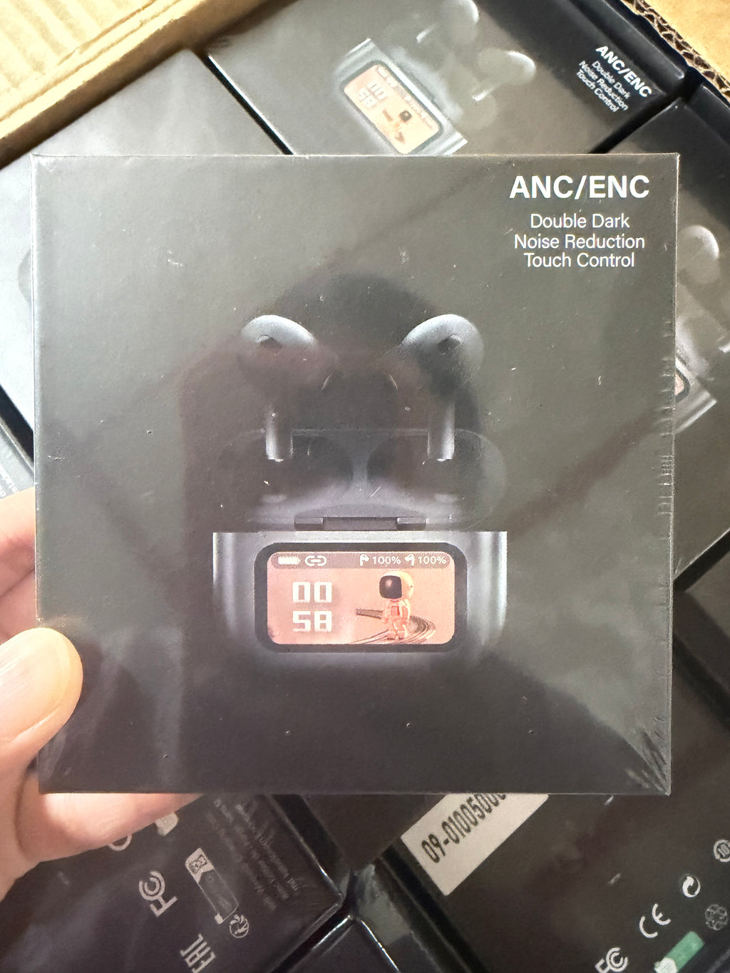 30PCS Bluetooth Earbuds with Touch Screen Case – ANC/ENC Wireless (15 White + 15 Black Mixed)