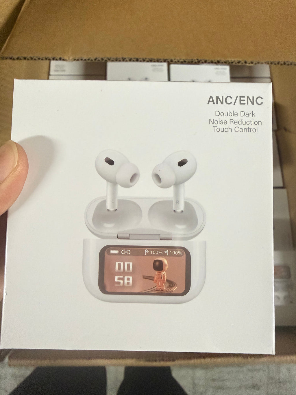 30PCS Bluetooth Earbuds with Touch Screen Case – ANC/ENC Wireless (15 White + 15 Black Mixed)