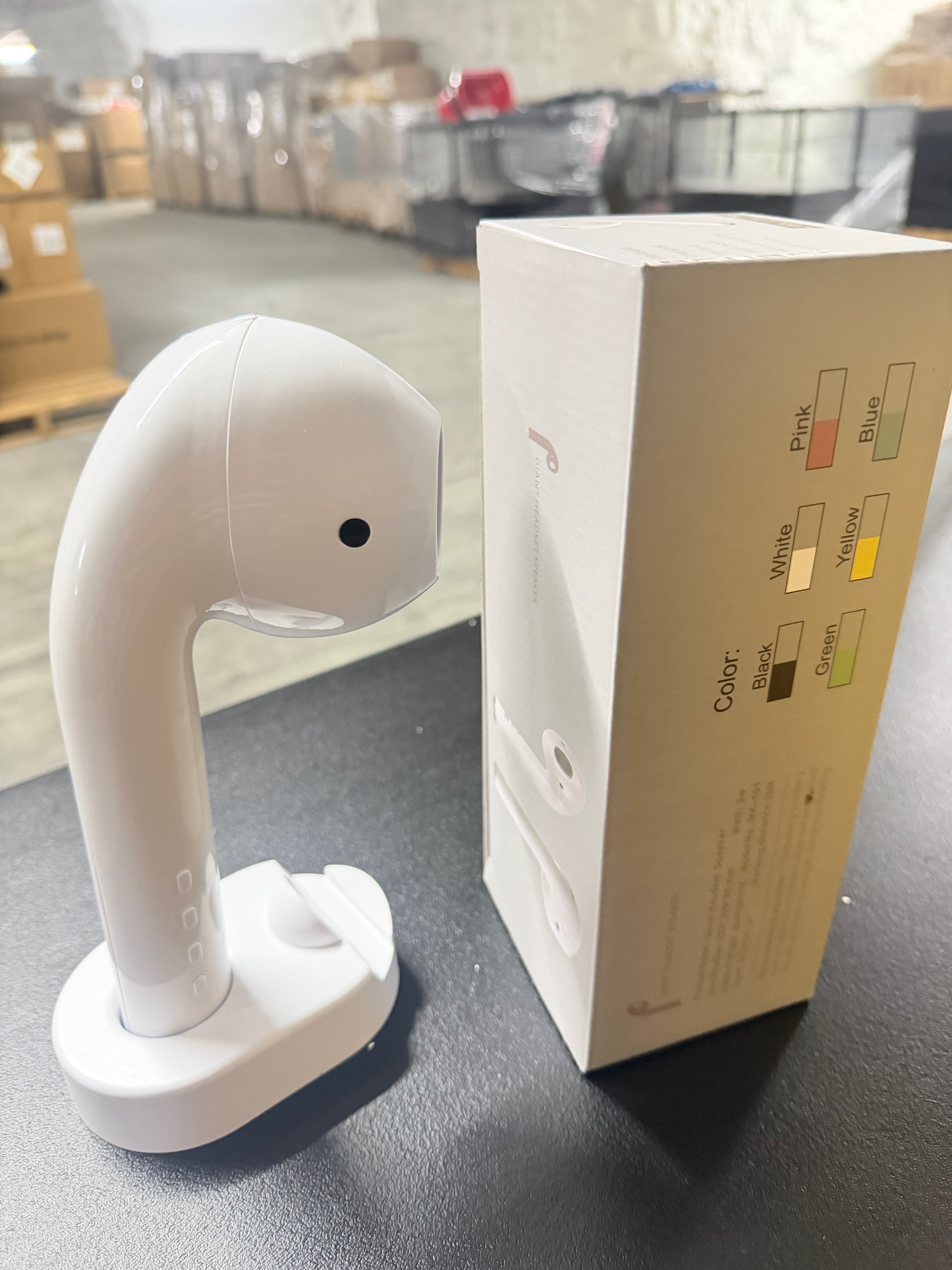 30PCS Giant Bluetooth Speaker – AirPods Style with Phone Holder Stand (Wireless Speaker Bulk Pack)