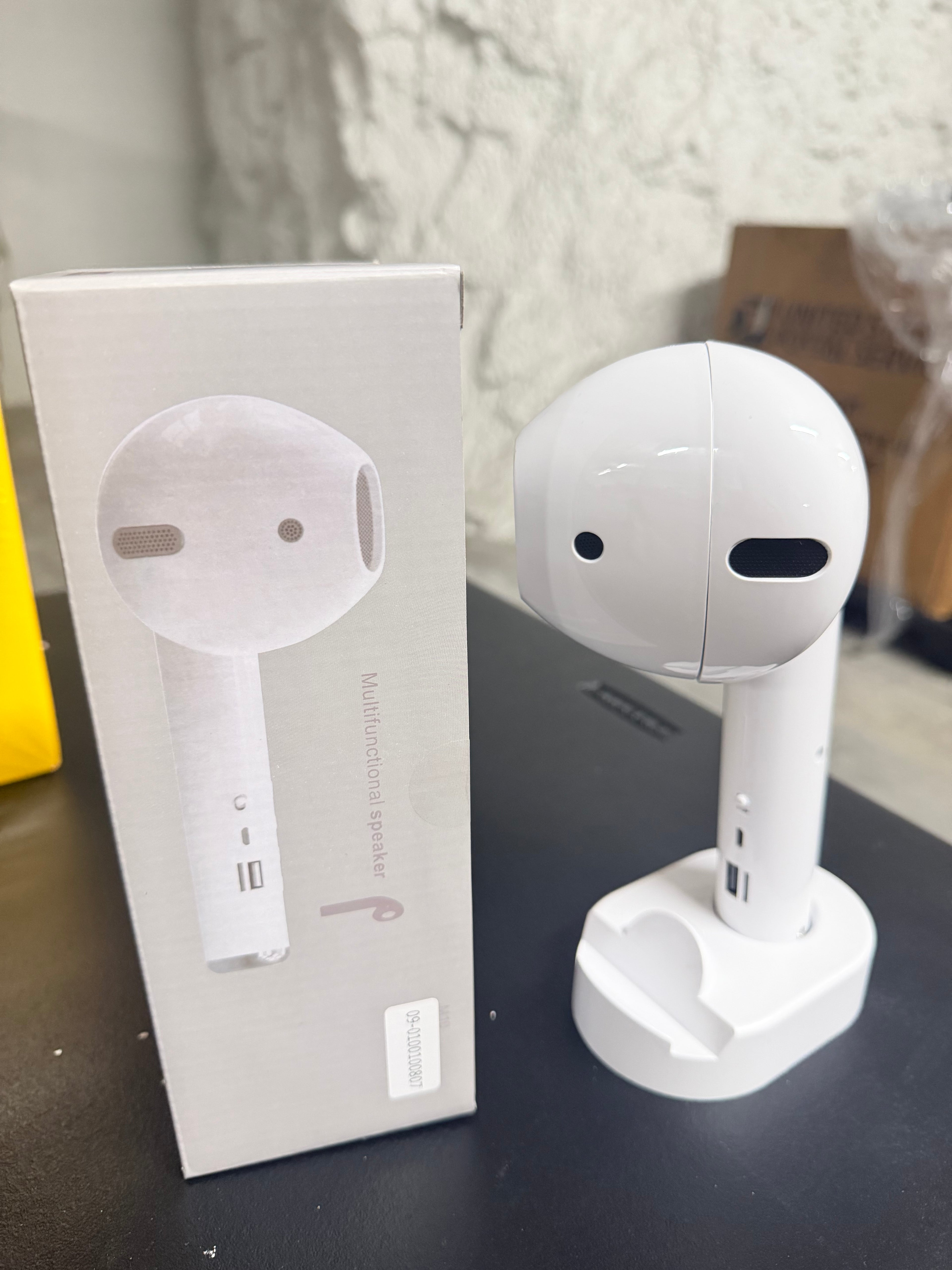 30PCS Giant Bluetooth Speaker – AirPods Style with Phone Holder Stand (Wireless Speaker Bulk Pack)