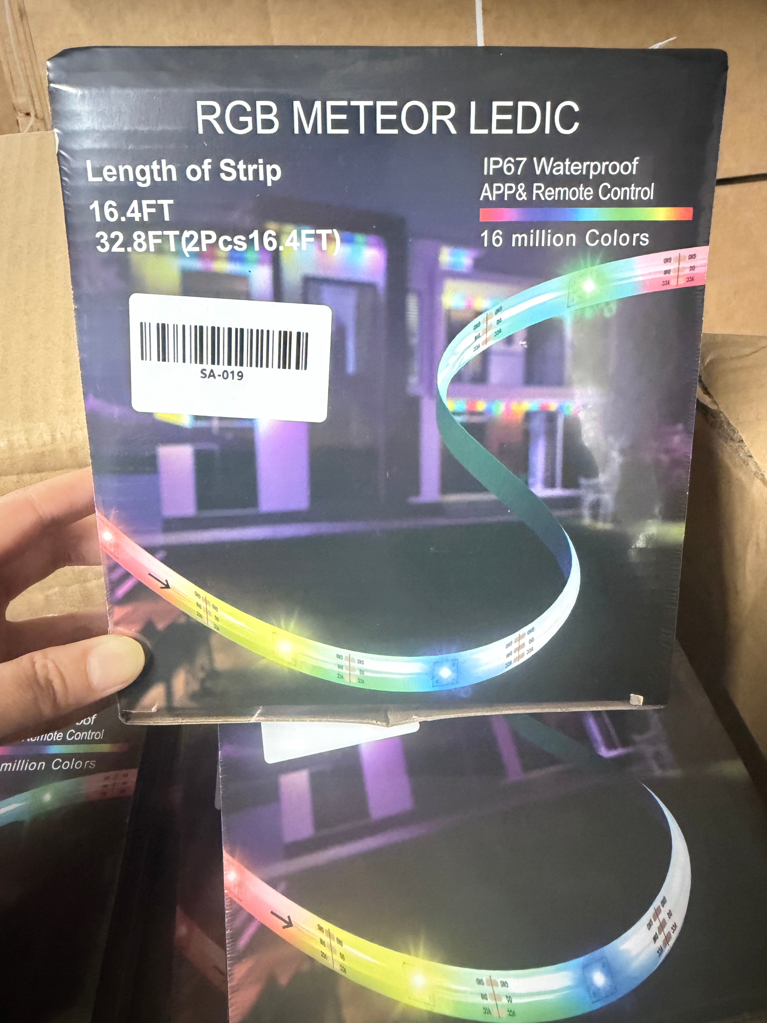 32PCS RGB LED Strip Lights – 32.8FT with Remote & APP Control for Room, Gaming & Home Decor (Bulk Pack)